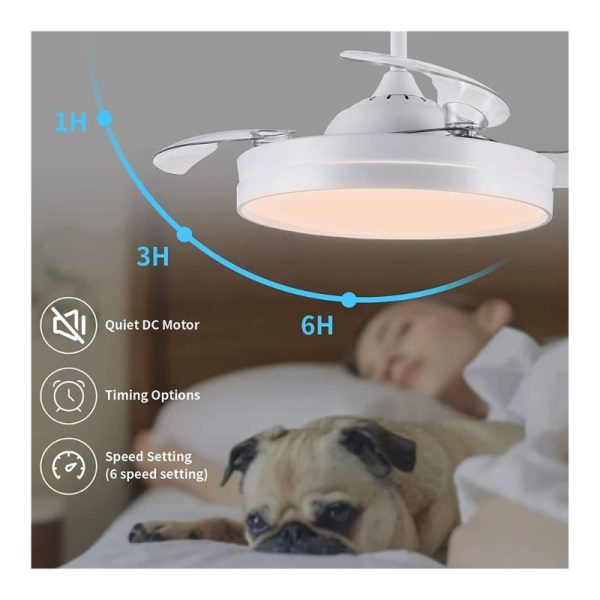 Вентилатор Светилка 72 W Retractable