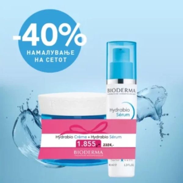 Bioderma Сет Hydrabio Creme, 50ml + Hydrabio Serum, 40ml