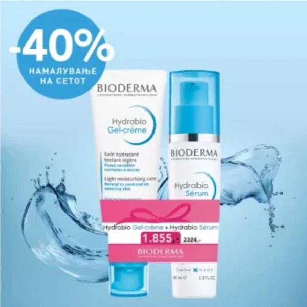 Bioderma Сет Hydrabio Gel Creme, 40 ml + Hydrabio Serum, 40 ml