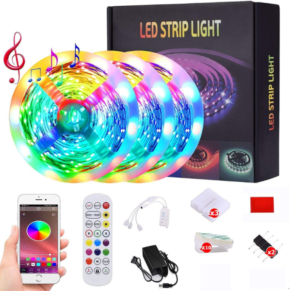 СЕТ од ДИГИТАЛНА RGB Лед Лента Водоотпорна 10м
